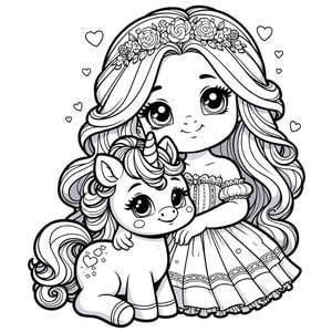 Babyeinhorn und die Prinzessin