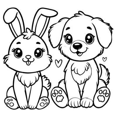 Das Kaninchen und der Hund