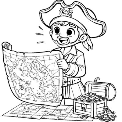 Der Pirat und seine Schatzkarte