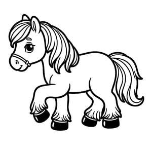 Ausmalbild von Schönes Pferd zum Ausdrucken (Kostenloses PDF) - Lilocolors