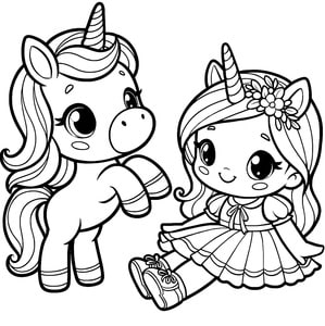 Einhorn und sein Freund