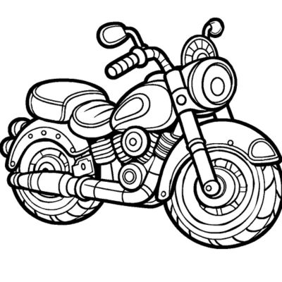 Großes Motorrad