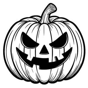 Gruseliger Halloween-Kürbis