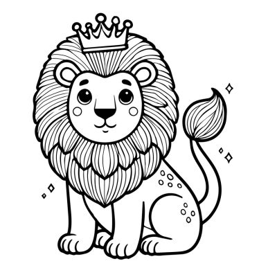 Löwe und seine Krone