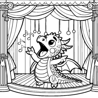 Opern singender Drache