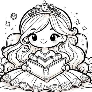 Prinzessin mit einem Buch