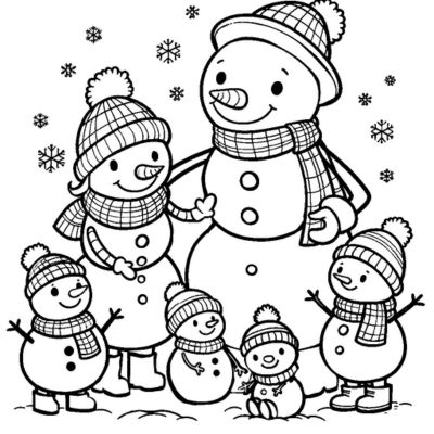 Schneemannfamilie