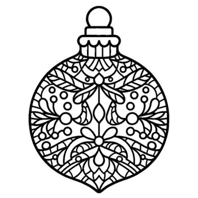 Stilisierte Weihnachtskugel