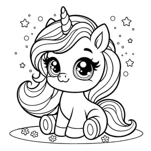 Süßes Kawaii-Einhorn